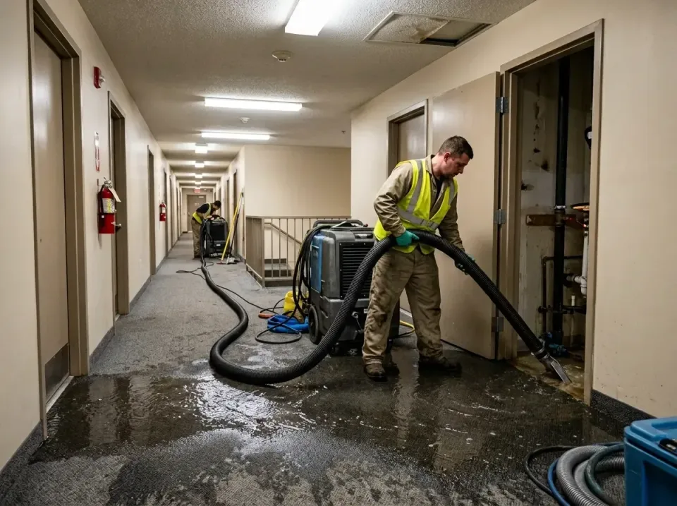 multi-unit-apartment-hallway-f-005 — frequently asked questions, Emergency Burst Pipe Water Extraction & Removal in Rocky Mo…